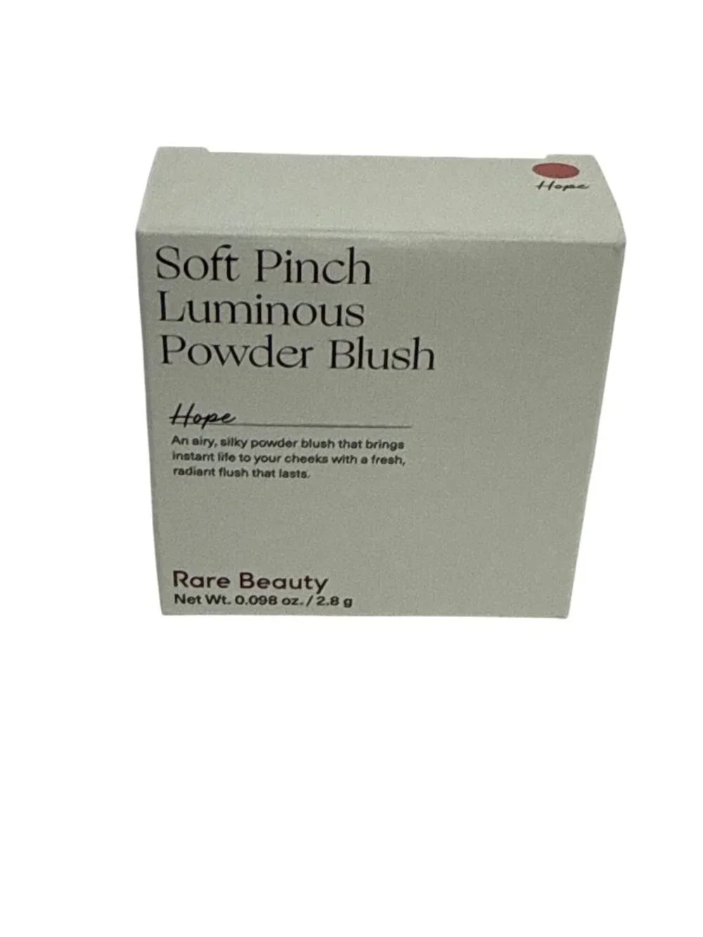 Rare Beauty Soft Pinch Luminous Powder Blush Hope 2.8g New in Box Full Size